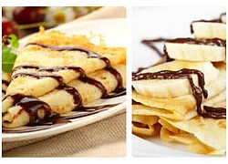 Dùng chảo làm bánh crepe chuối thơm ngon chỉ 10 phút