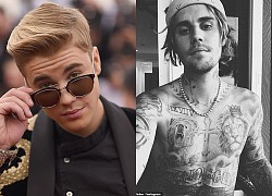 Justin Bieber cởi trần khoe hình xăm "khủng", dáng vẻ tiều tụy gây thất vọng