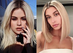 Selena Gomez gây bão với ảnh cận cảnh visual xinh ngất sau khi đổi tóc bạch kim, nhưng sao Hailey - Justin Bieber lại bị réo tên?