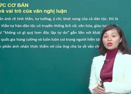 Video hướng dẫn cách làm bài văn Nghị luận xã hội về tư tưởng, đạo lý trong kỳ thi THPT