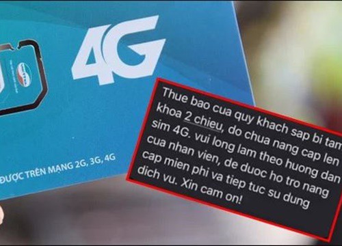 Cảnh báo chiêu lừa đảo nâng cấp sim 3G lên 4G để chiếm đoạn tiền