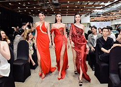 Mâu Thủy so tài catwalk cùng Minh Tú - Thúy Vân: Thần thái đang ngời ngời thì tự nhiên... vấp một cái