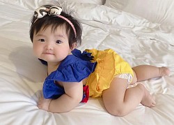 Winnie được Đông Nhi hóa trang thành bạch tuyết siêu cưng, netizen vội đoán giới tính nhóc tỳ thứ 2 tương lai nhờ 1 chi tiết