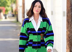 Megan Fox diện đồ hiệu sang chảnh đến thăm bạn