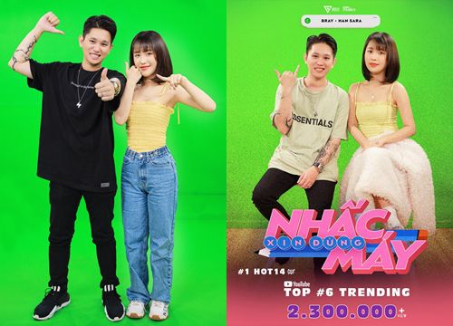 "Xin Đừng Nhấc Máy" của B Ray và Han Sara leo thẳng top 6 Trending YouTube