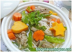 Cách làm món canh sườn hầm rau củ thơm ngon, bổ dưỡng !