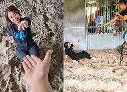 Cô gái đăng ảnh sống ảo đi biển sau nhà