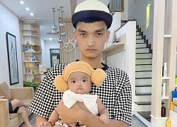 Con gái Mạc Văn Khoa đúng "thánh meme": Chuẩn bị đi bơi nhưng biểu cảm phụng phịu khiến bố cũng không dám cười