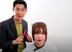 Hô biến nàng mặt to, trán ngắn thành mặt thon với kiểu tóc "chân ái"