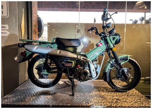 Honda CT125 màu Safari Green nhìn độc đáo