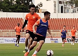 Hồng Lĩnh Hà Tĩnh luyện quân trên sân Thống Nhất, quyết giành chiến thắng trước FC Sài Gòn