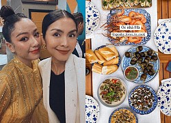 Tiệc cuối tuần giới nhà giàu: Hà Tăng nấu cả bàn ốc như nhà hàng, Băng Di - Linh Rin đến Hoa hậu trái đất thi nhau xuýt xoa