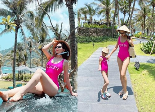 Á hậu Diễm Trang diện bikini đôi cùng con gái, quyến rũ khó rời mắt