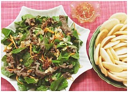 Cách làm salad rau má thịt bò ngon, giải nhiệt mùa hè