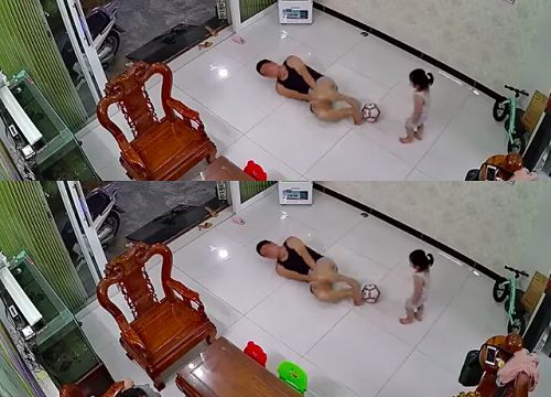 Clip: Cô con gái rượu sút thẳng trái bóng vào chỗ hiểm của bố lúc đang ngủ, đau thấu trời