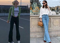 Kiểu quần jeans hack dáng cực đỉnh, vừa dài chân vừa tôn vòng 3 "đỉnh của chóp" đó các chị em