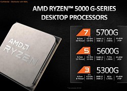 AMD công bố loạt vi xử lý Ryzen 5000G với đồ họa Radeon tích hợp