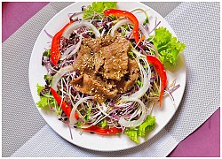 Salad rau mầm thịt bò