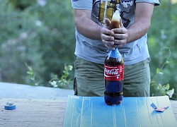 Thả kẹo Mentos vào bao cao su rồi làm thí nghiệm đổ Coca-Cola vào, anh chàng YouTuber chứng minh thực tế không ngờ về BCS