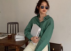 Tổng hợp áo sơ mi oversize &#8220;đỉnh&#8221; nhất các shop: Ai muốn style xịn chuẩn Hàn tậu ngay