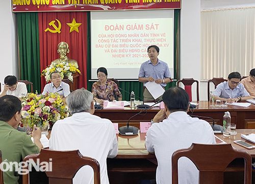 Giám sát công tác bầu cử tại TP.Long Khánh