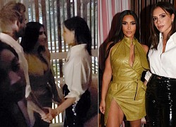 Vic nắm tay chồng khi nói chuyện với Kim Kardashian