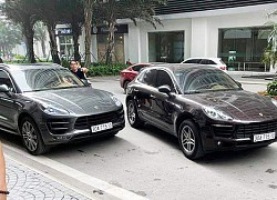 Xôn xao cặp xe sang Porsche Macan cùng biển số 'chạm mặt' ở Hà Nội