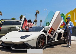 Bị bong gân, hot girl 9x vẫn lái Lamborghini Aventador thoăn thoắt từ Sài Gòn đến Mũi Né