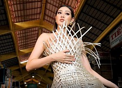 Hoa hậu Khánh Vân catwalk giữa chợ Bến Thành