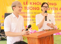 Trang Trần cùng dược sĩ Tiến xây cầu hơn 3 tỷ đồng ở Long An