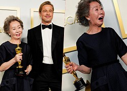 'Bà ngoại quốc dân' đáp trả cực gắt vì bị hỏi thô lỗ: 'Brad Pitt có mùi thế nào?' sau khi vừa nhận giải Oscar