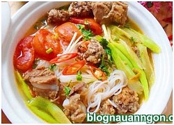 Buổi sáng tràn đầy năng lượng với món bún sườn chua cực thơm ngon!