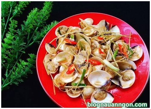 Cách làm món ngao xào sả ớt chua ngọt ngon nức nở !