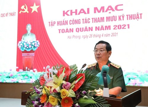 Khai mạc tập huấn công tác tham mưu kỹ thuật toàn quân năm 2021