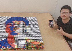 Chàng trai có tài ghép rubik thành những bức tranh