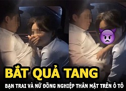 Cô gái bắt quả tang bạn trai tụt quần &#8220;đàm phán&#8221; với nữ đồng nghiệp đang quỳ gối trên xe hơi