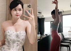 Mặc quần bó sát, bạn gái cũ Quang Hải khoe 3 vòng chuẩn chỉ