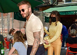 Bố con Becks ga lăng với 'nửa kia'