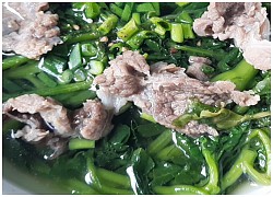 Cách nấu canh xà lách xoong thịt bò ngon ngọt, thanh mát cho bữa cơm