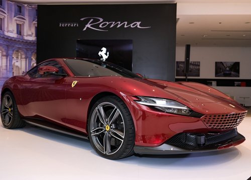 Cận cảnh Ferrari Roma chính hãng vừa ra mắt: Kiểu dáng mềm mại, động cơ công suất 612 mã lực