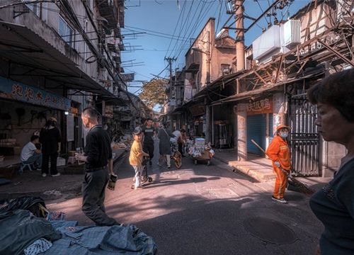 Con phố cổ giữa trung tâm Vũ Hán, khung cảnh bình dị hiếm hoi còn sót lại