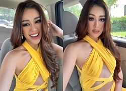 Khánh Vân tự trang điểm, diện đồ khiến fan Miss Universe bấn loạn