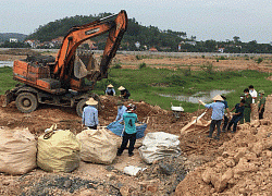 Công ty TNHH Khải Hồng Việt Nam chôn lấp chất thải tại nơi thực hiện dự án