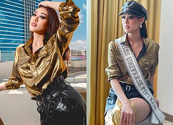 Khánh Vân diện đồ &#8220;chặt chém&#8221; trong ngày đầu nhập cuộc Miss Universe