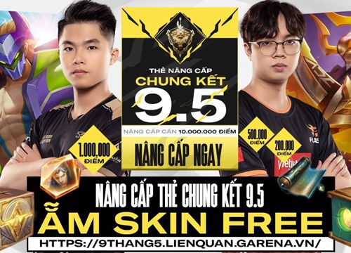 Liên Quân Mobile: Game thủ sẽ được nhận miễn phí 2 skin Nakroth cực xịn xò từ sự kiện Chung kết Đấu Trường Danh Vọng