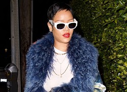 Rihanna cắt tóc pixie cá tính đi ăn tối cùng bạn bè