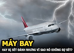 Máy bay hay bị sét đánh trúng nhưng vì sao nó không sợ sét?