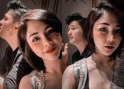 Vợ sắp cưới của Huỳnh Anh selfie theo tiêu chí mình đẹp là được, còn bạn trai mặt "quạu" ra sao cũng không quan trọng?