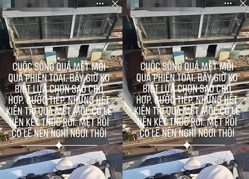 Xôn xao dòng trạng thái của người đàn ông trước khi nhảy lẩu trên phố Hà Nội: "Cuộc sống quá mệt mỏi"