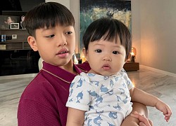 Cường Đôla khoe kiểu tóc úp tô của hai con cưng